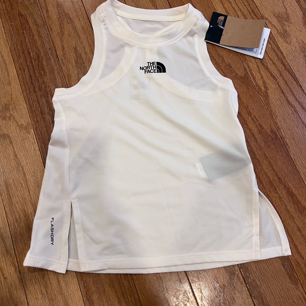 The North Face White Kids' FlashDry Tank Top
